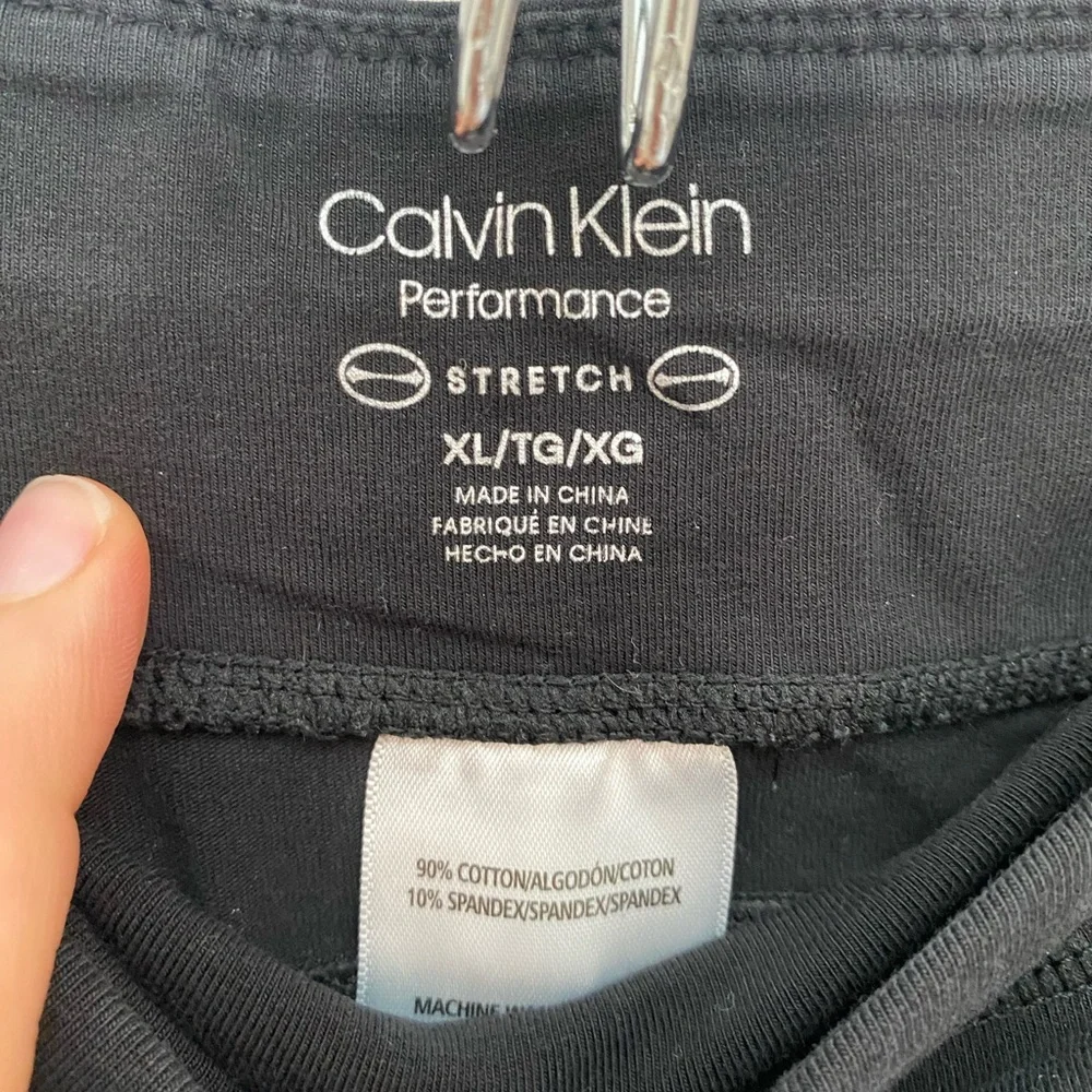 Calvin Klein Black Performance Stretch Joggers with Side Pockets - XL